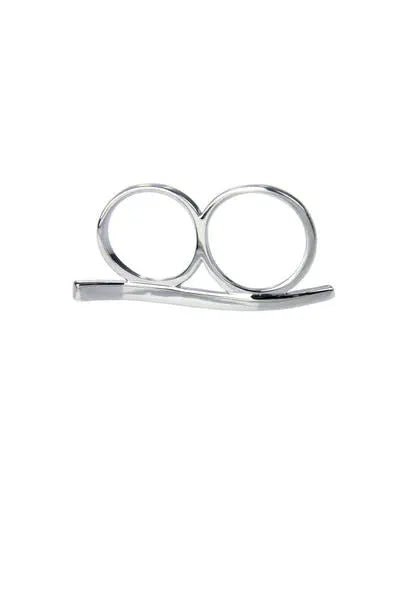 Double the Bar Ring Silver
