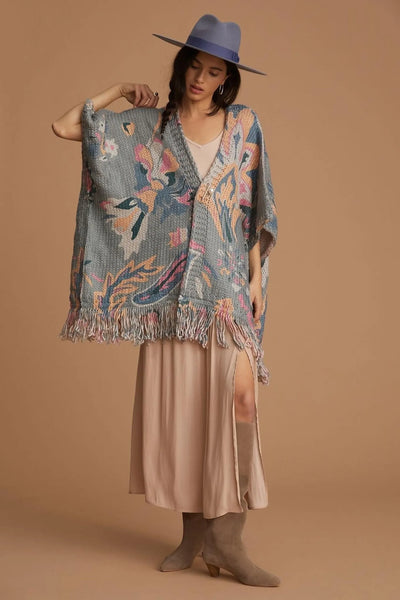 Elora Knit Tassel Kimono - SAACHI