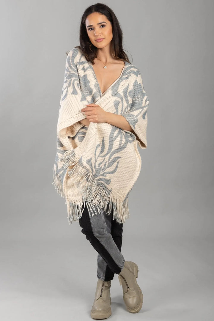 Elora Knit Tassel Kimono Corn Silk