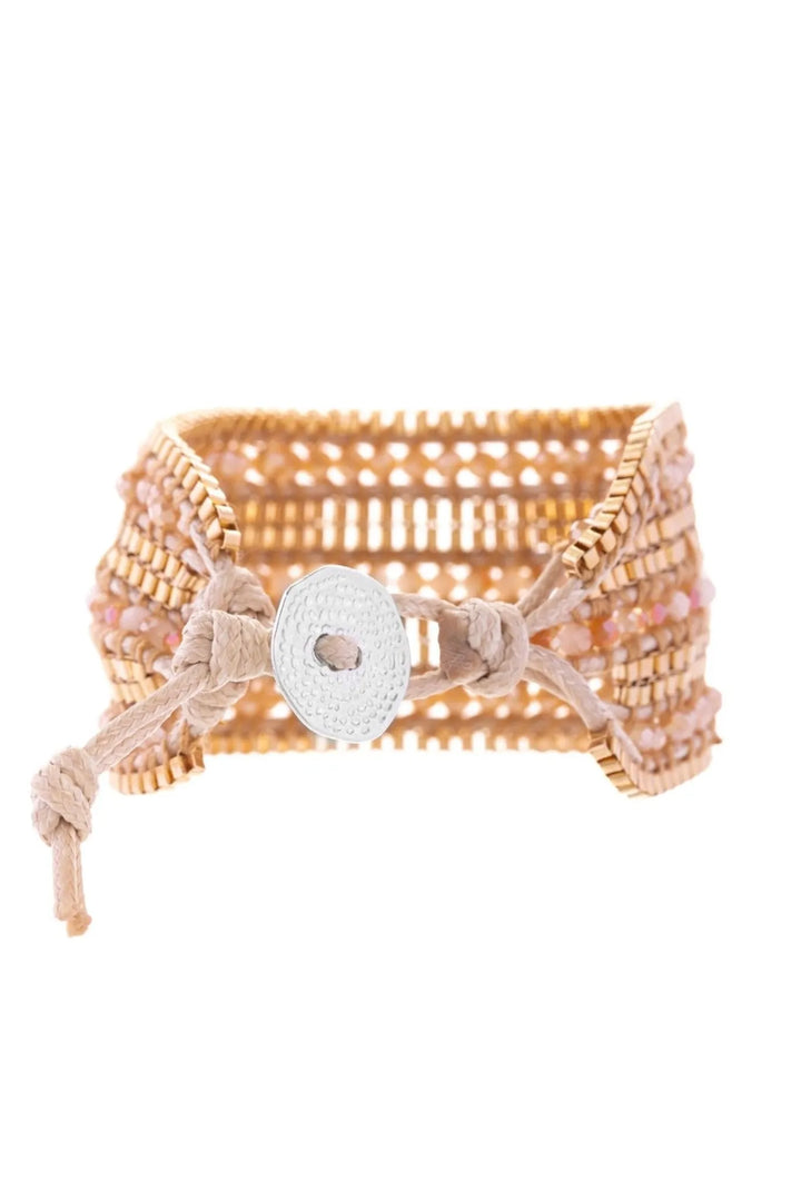 Beaded Layered Bracelet Gold