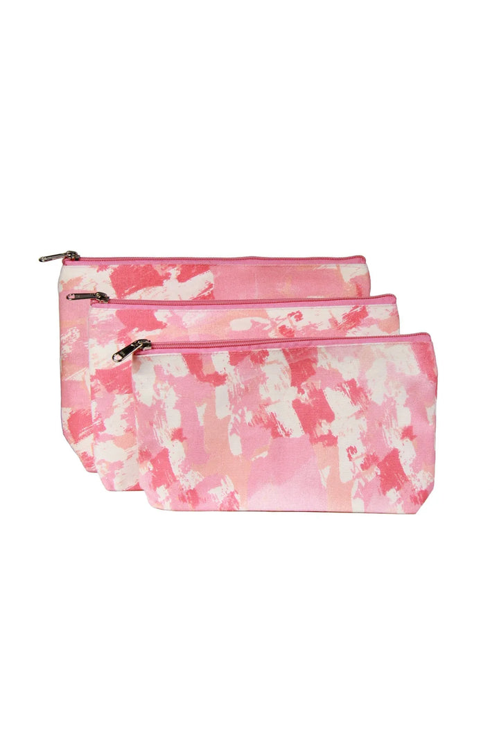 Brushed Cosmetic Bag Light Pink