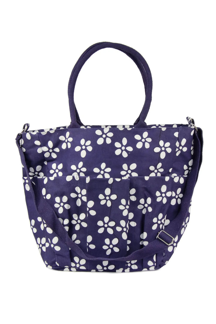 Daisies Weekender Bag Dark Slate Blue