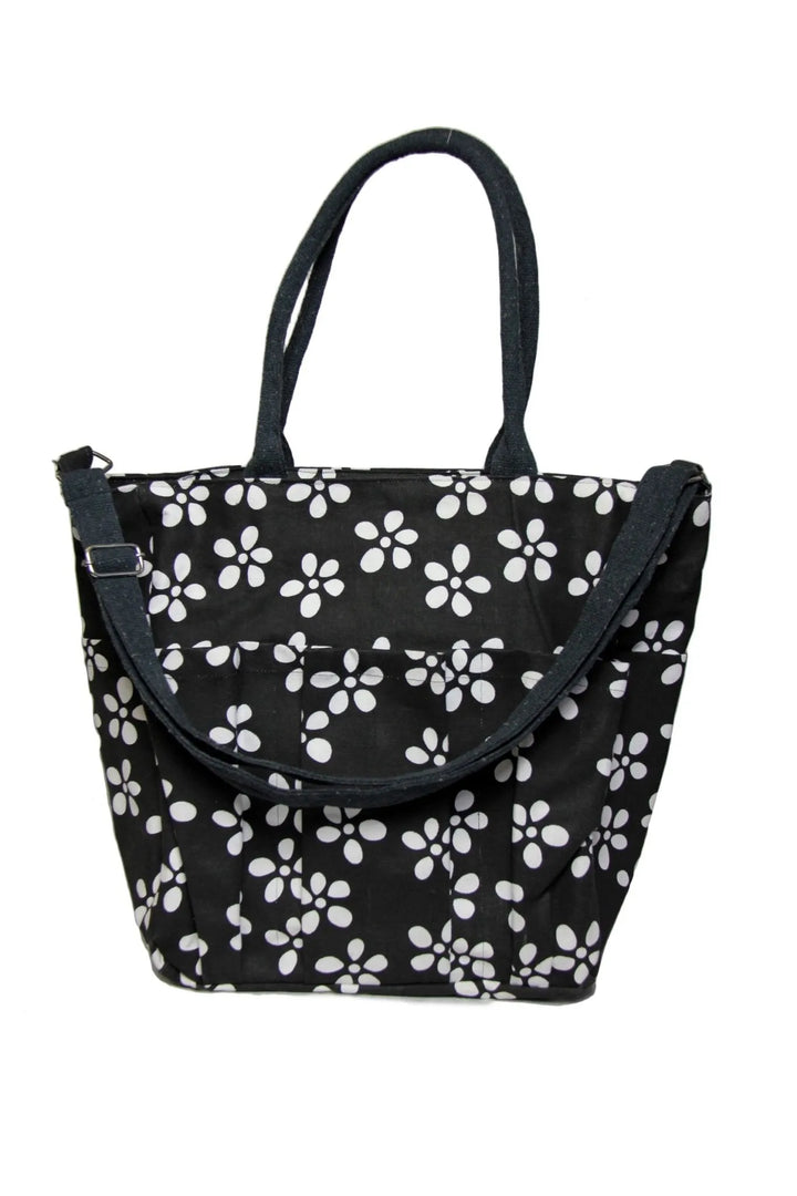 Daisies Weekender Bag Black