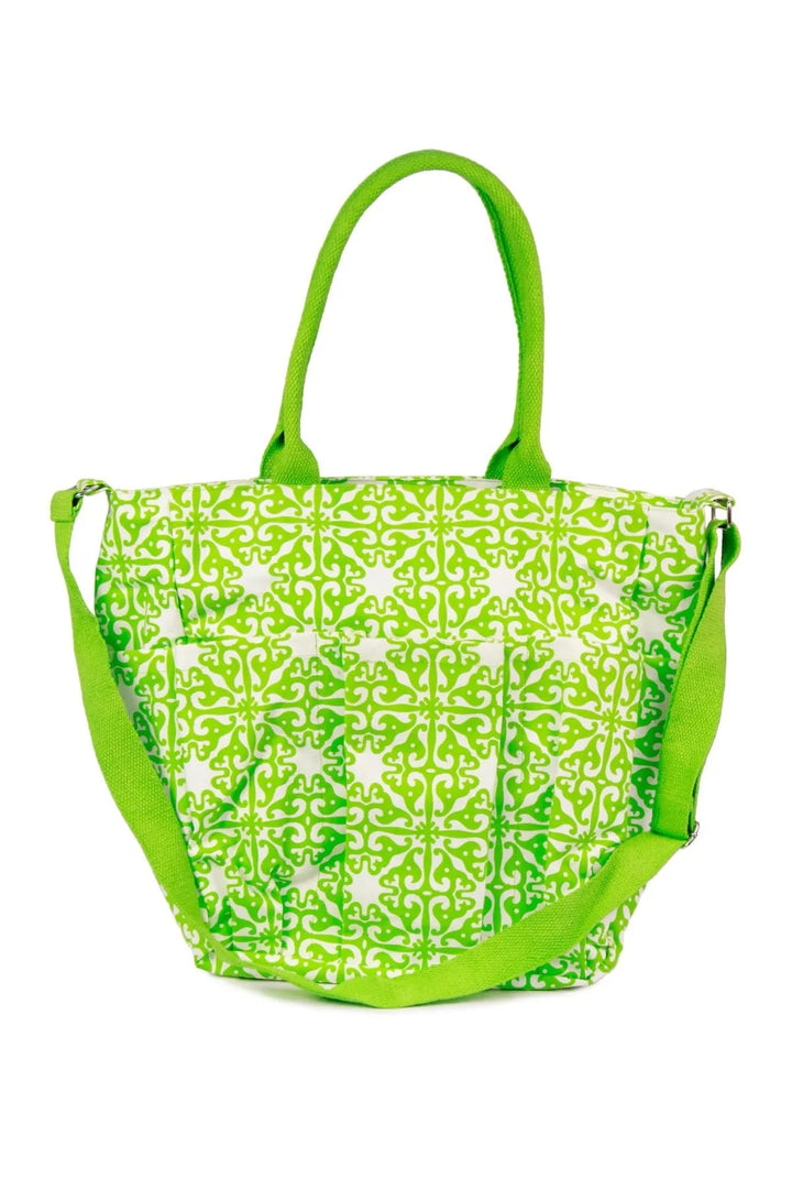 Tile Print Weekender Bag Lime