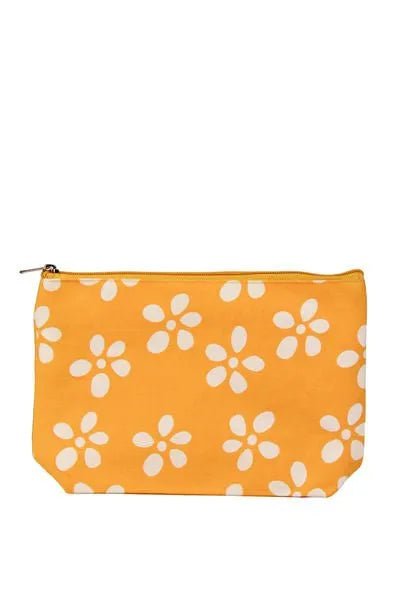 Daisies Cosmetic Bag Sandy Brown