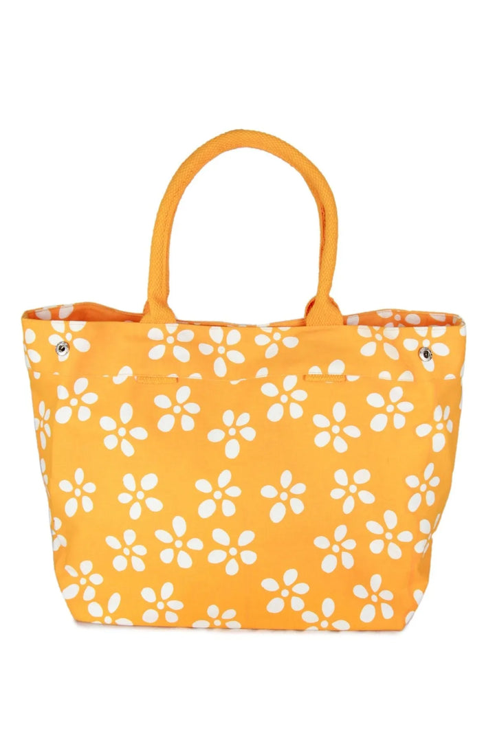 Daisies Tote Bag Sandy Brown