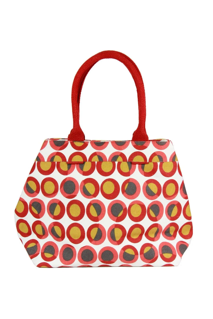 Retro Tote Bag Dark Red