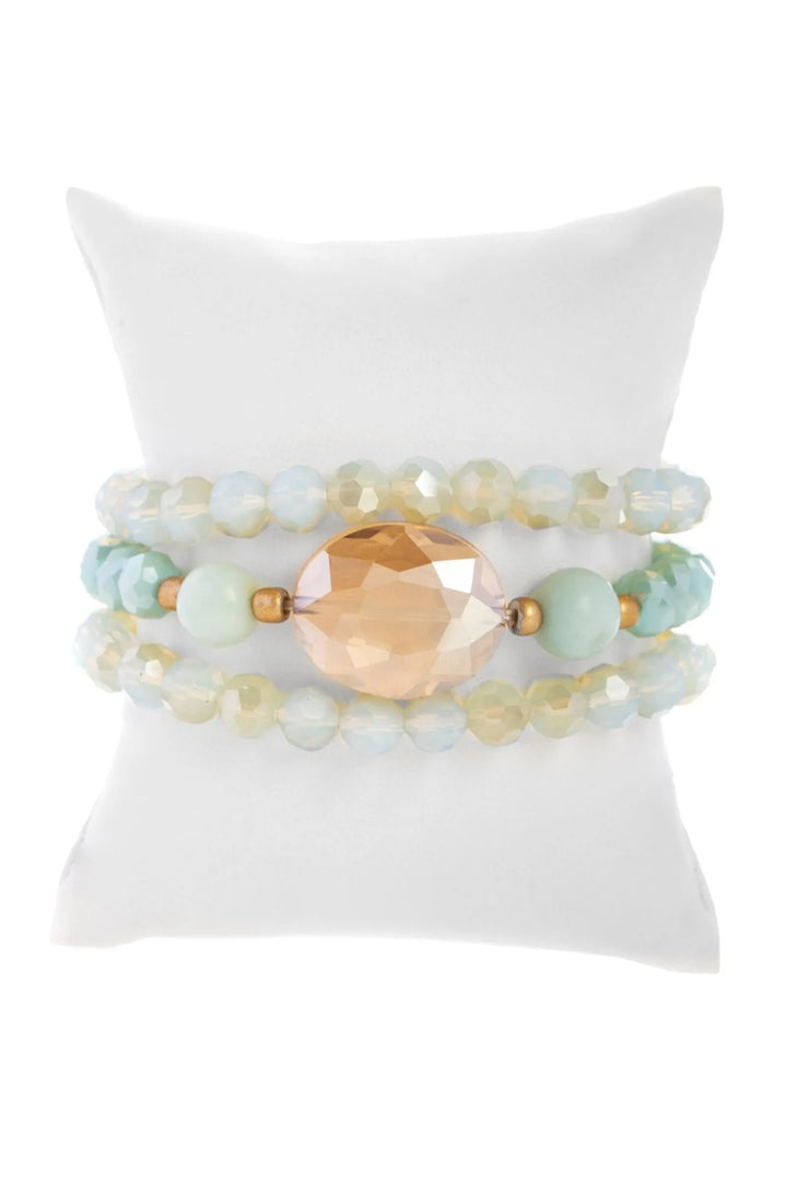 Classic Arm Party Bracelet Set Honey Dew