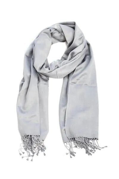 Pashmina Satin Scarf Grey