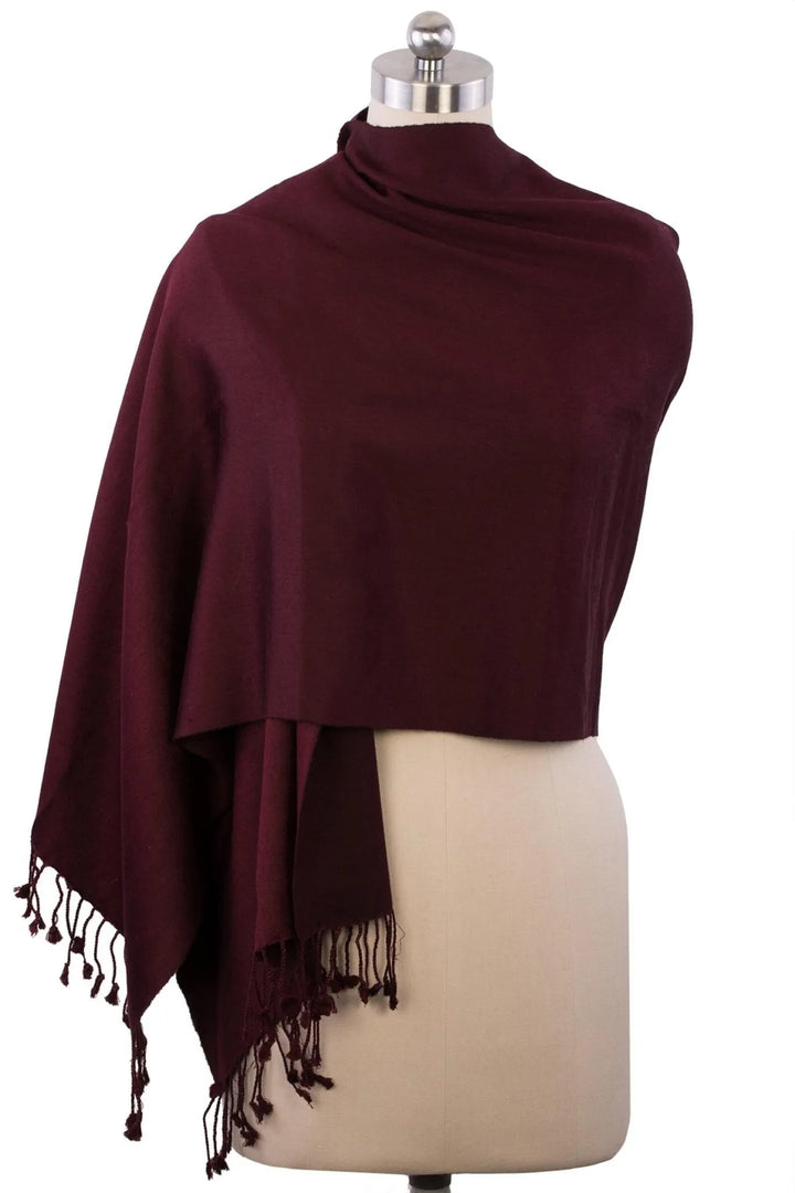 Pashmina Satin Scarf Maroon