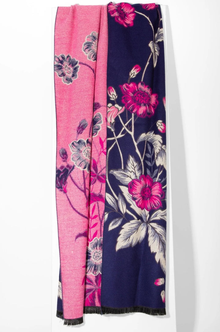 Gardenia Reversible Scarf Pale Violetred