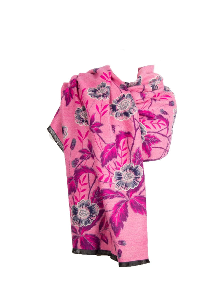 Gardenia Reversible Scarf Pale Violetred