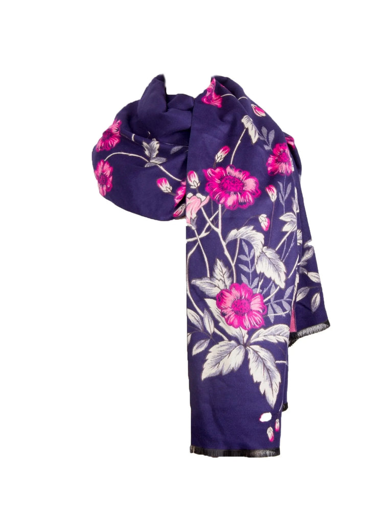 Gardenia Reversible Scarf Pale Violetred