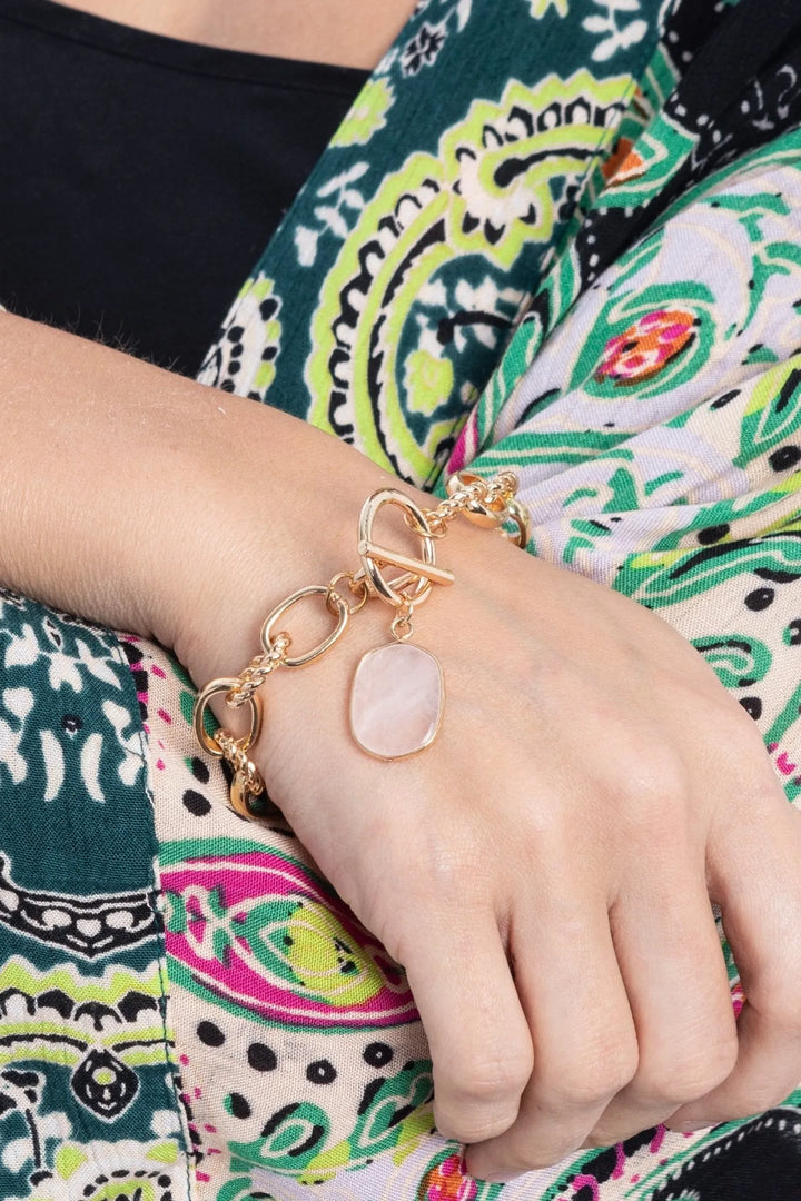 Skylar Link Bracelet Lavender Blush