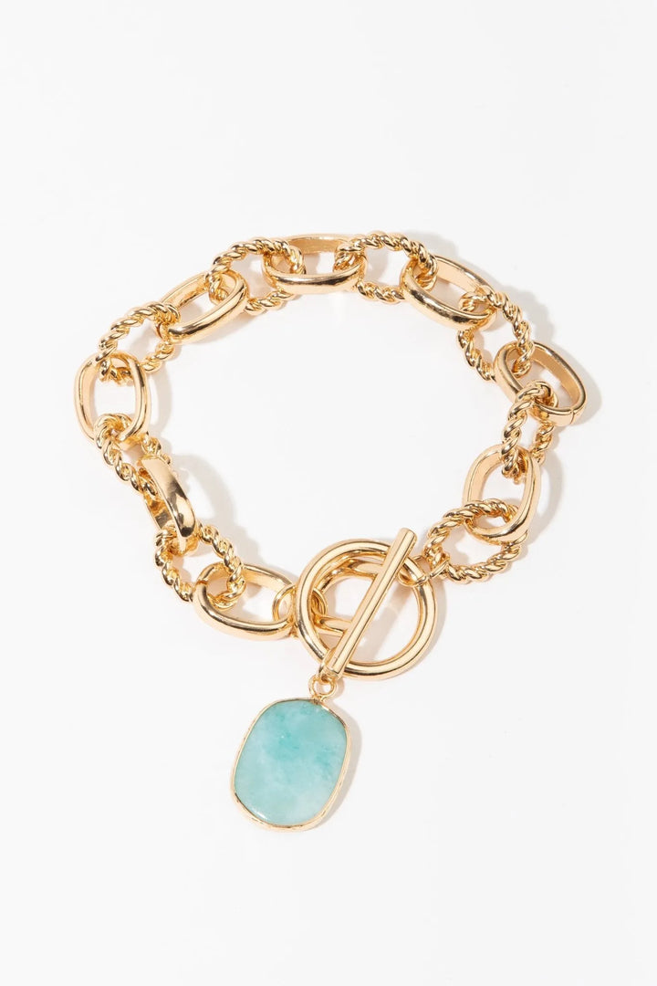 Skylar Link Bracelet Turquoise