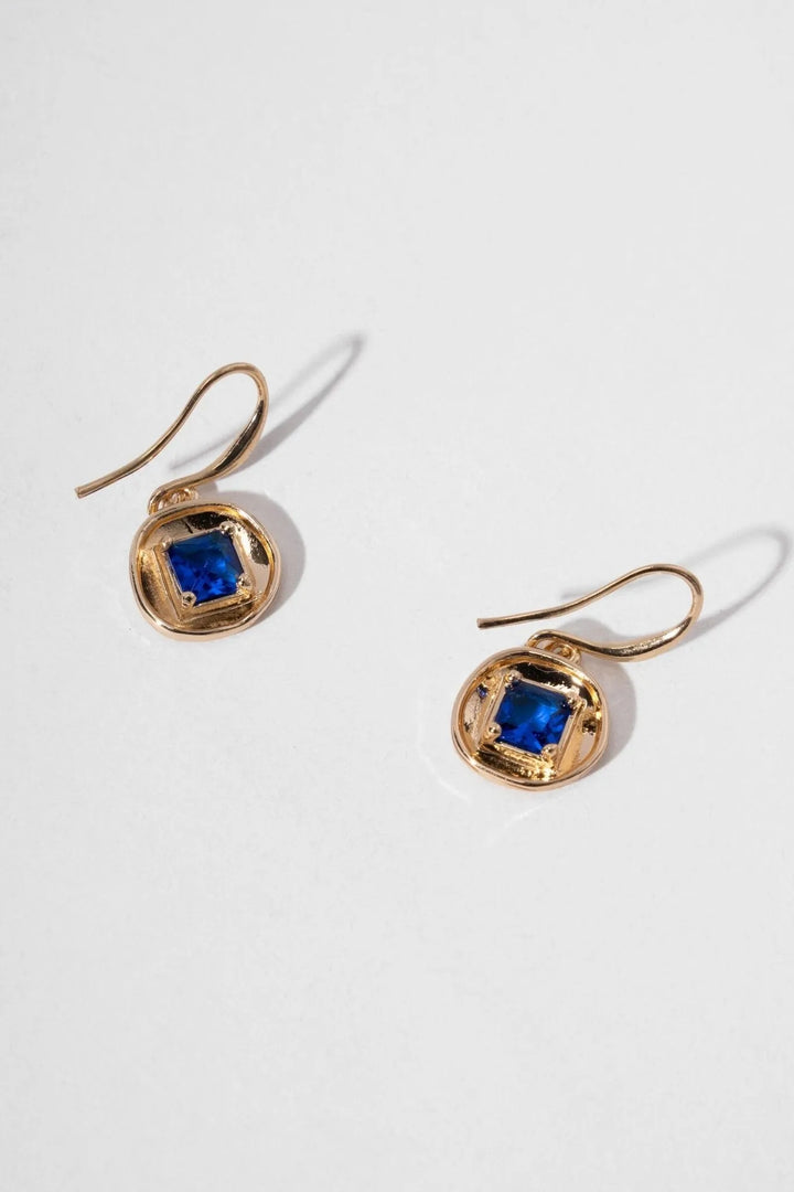 Divine Multi Charm Earrings Blue