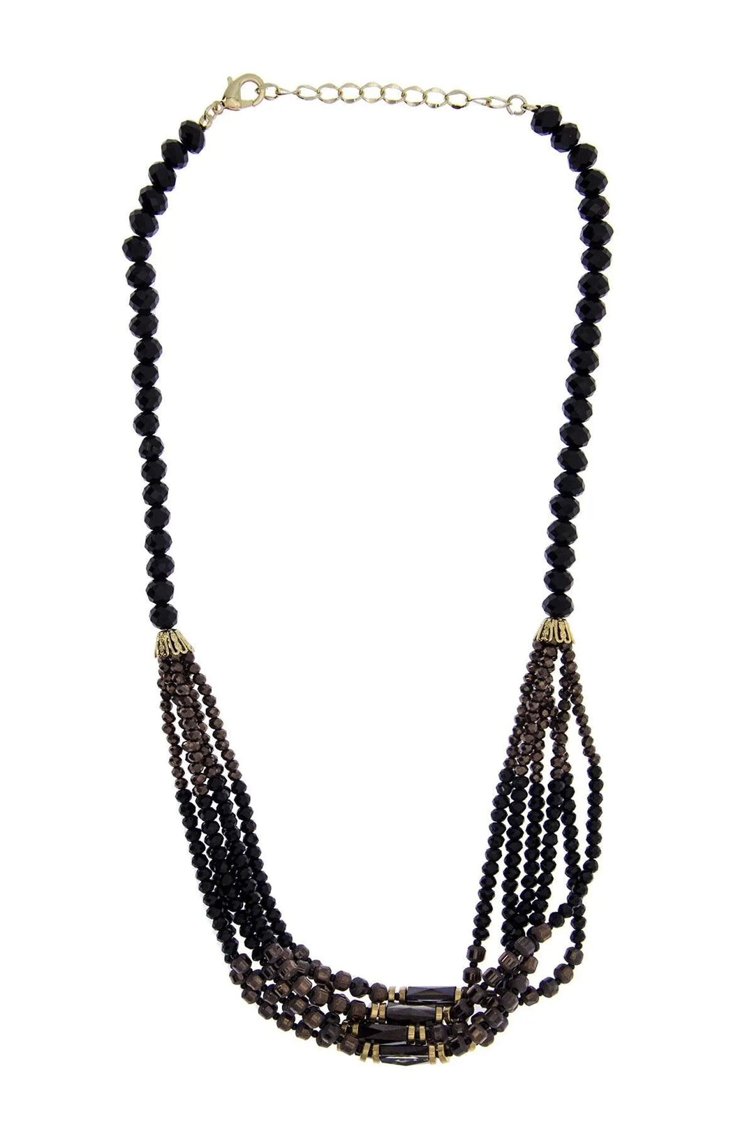 Sangria Beaded Necklace Black