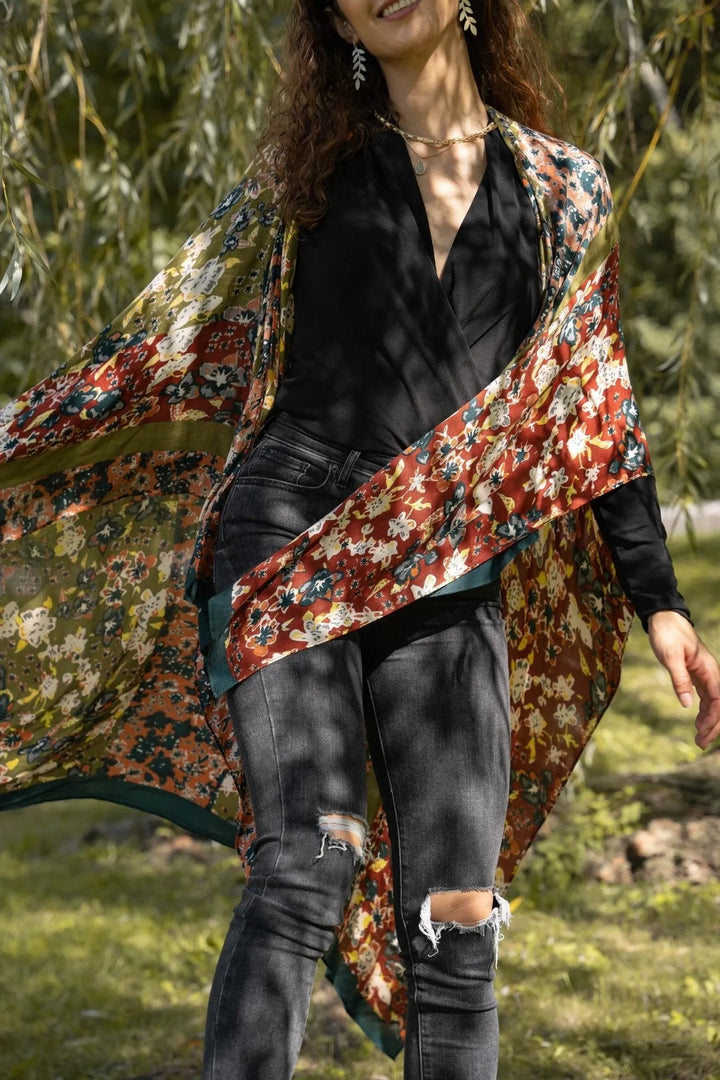 Forest Combo Kimono Dark Multi