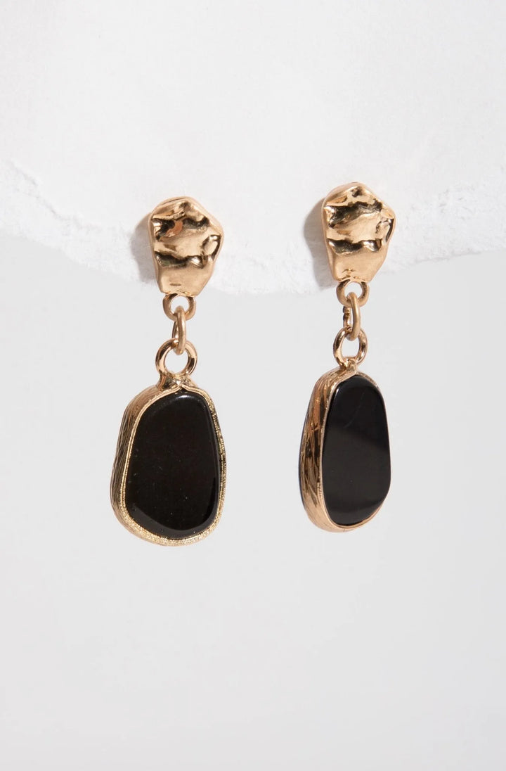 Rosie Drop Earrings Black