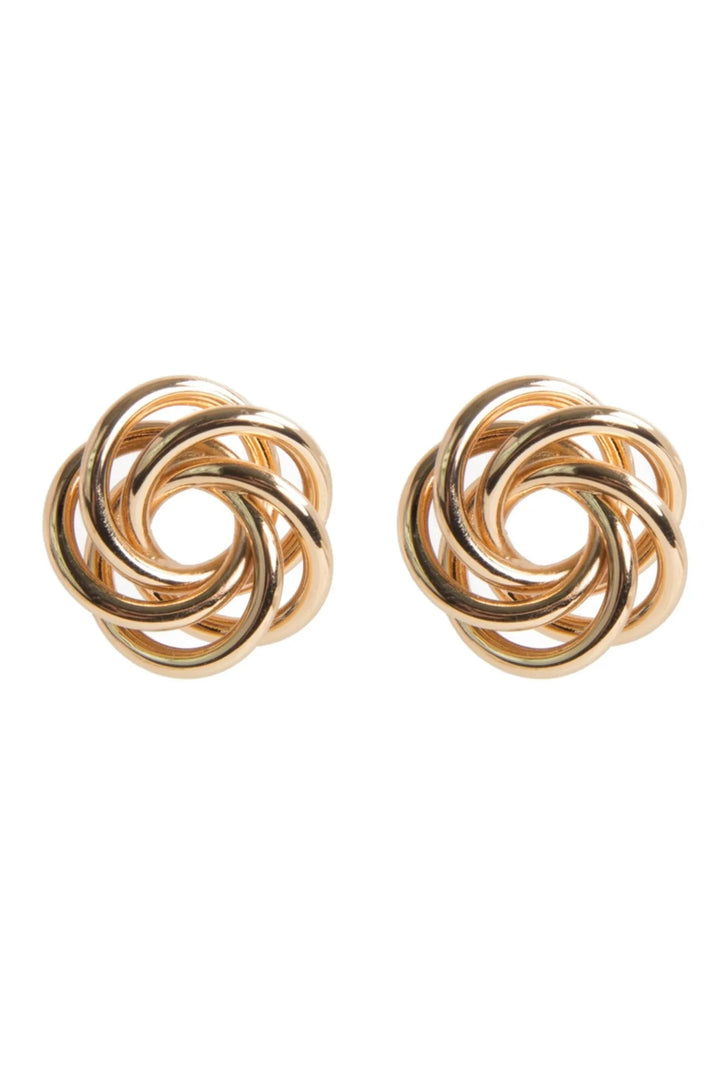 Love Knot Stud Earring Set Gold