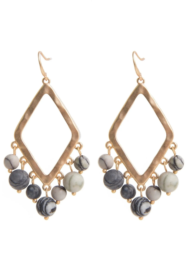 Eternity Dangle Earring Dark Gray