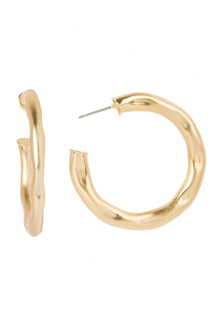 Remi Organic Hoop Earring Gold