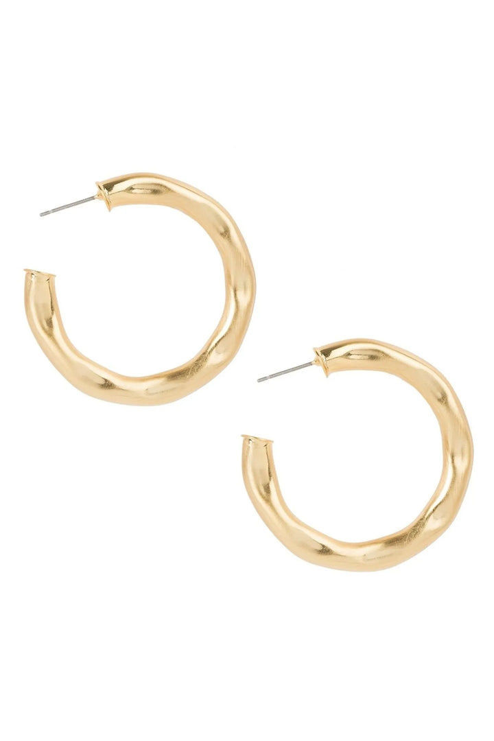 Remi Organic Hoop Earring Gold