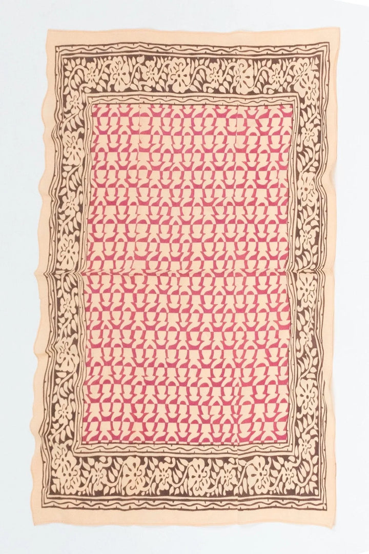 Voyager Block Print Bandana Corn Silk