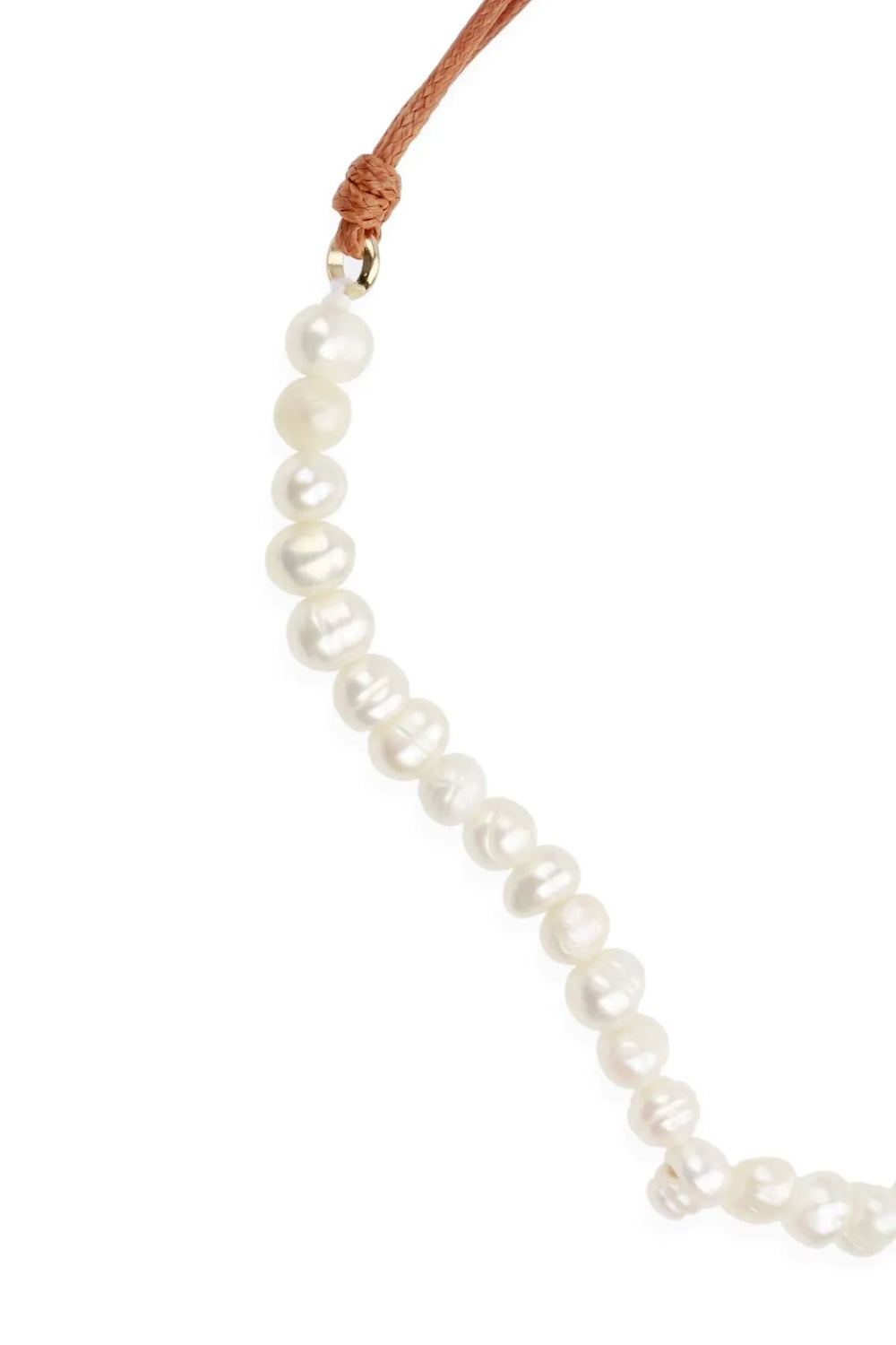 Pearl Choker Necklace Coral