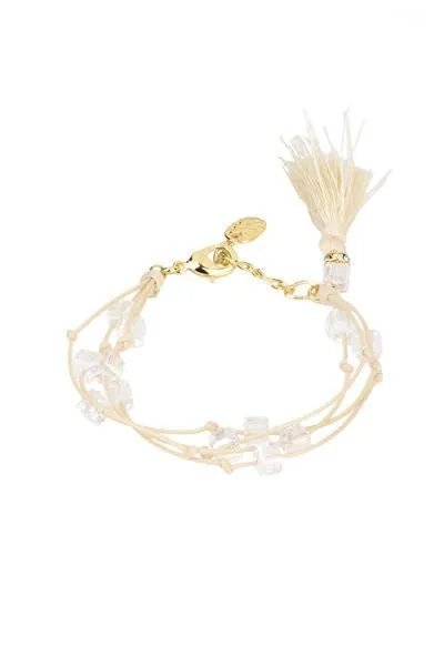 Tassel Beaded Bracelet Corn Silk