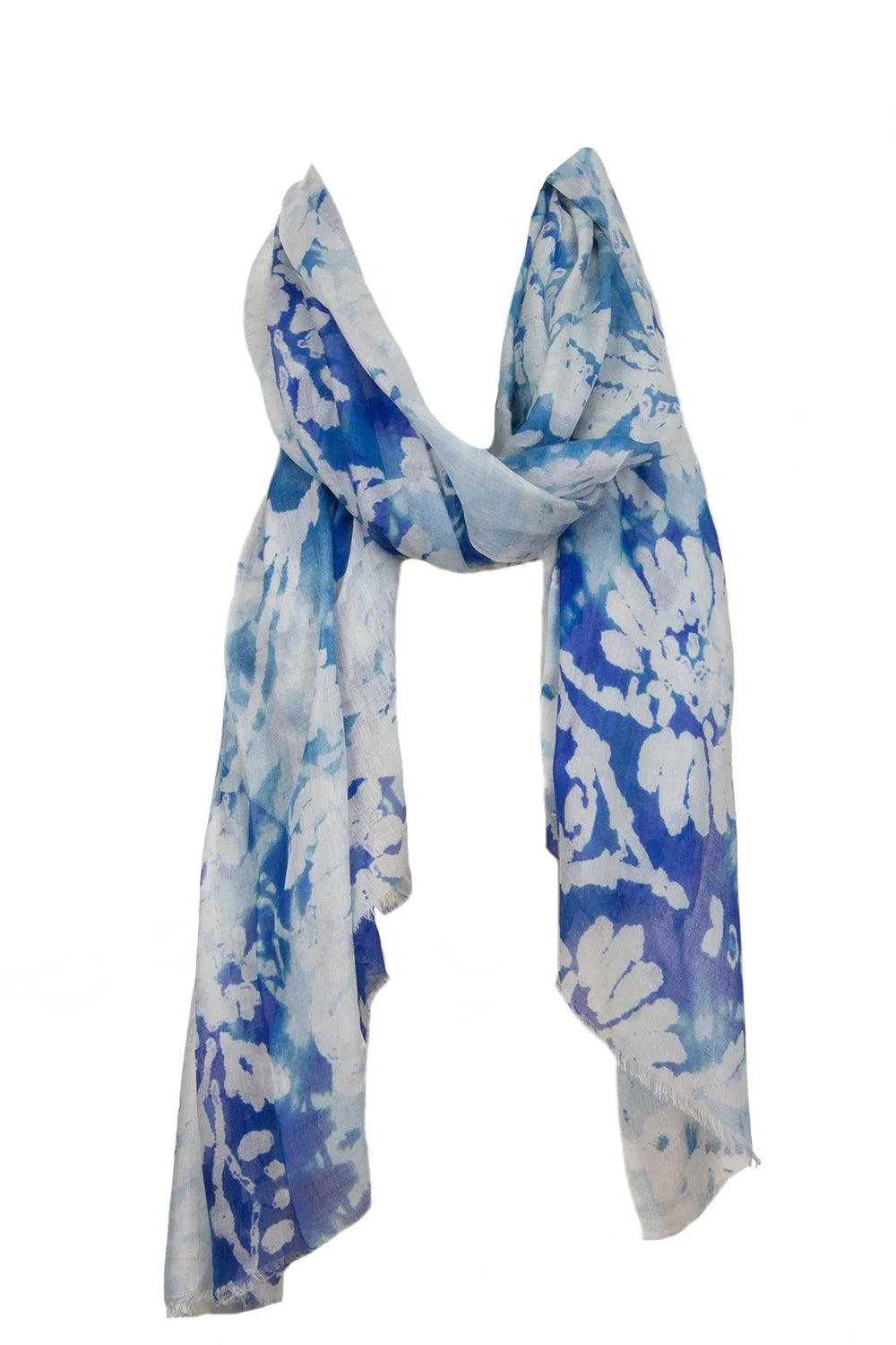 Water Color Maia Scarf Corn Flower Blue