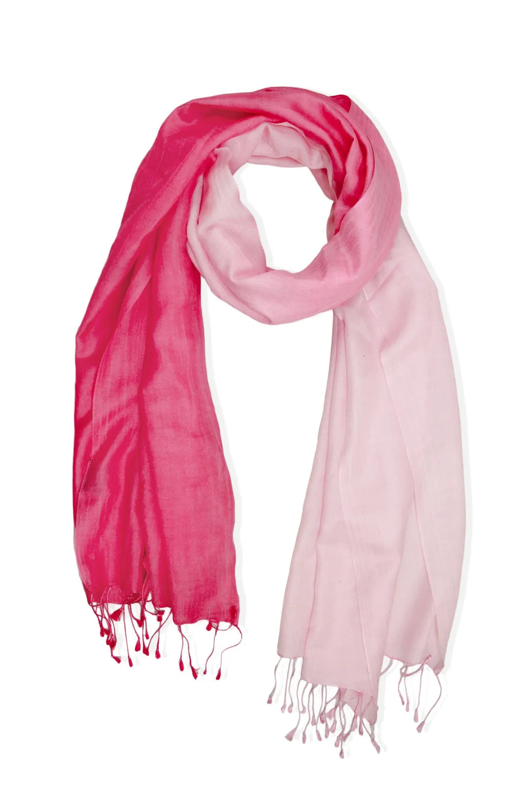 Arielle Summer Ombre Cashmere Pashmina Scarf Pink