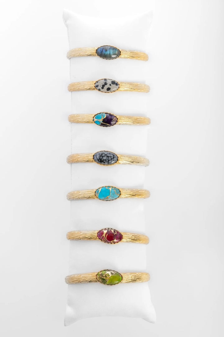 Gemstone Cuff Bracelet - SAACHI