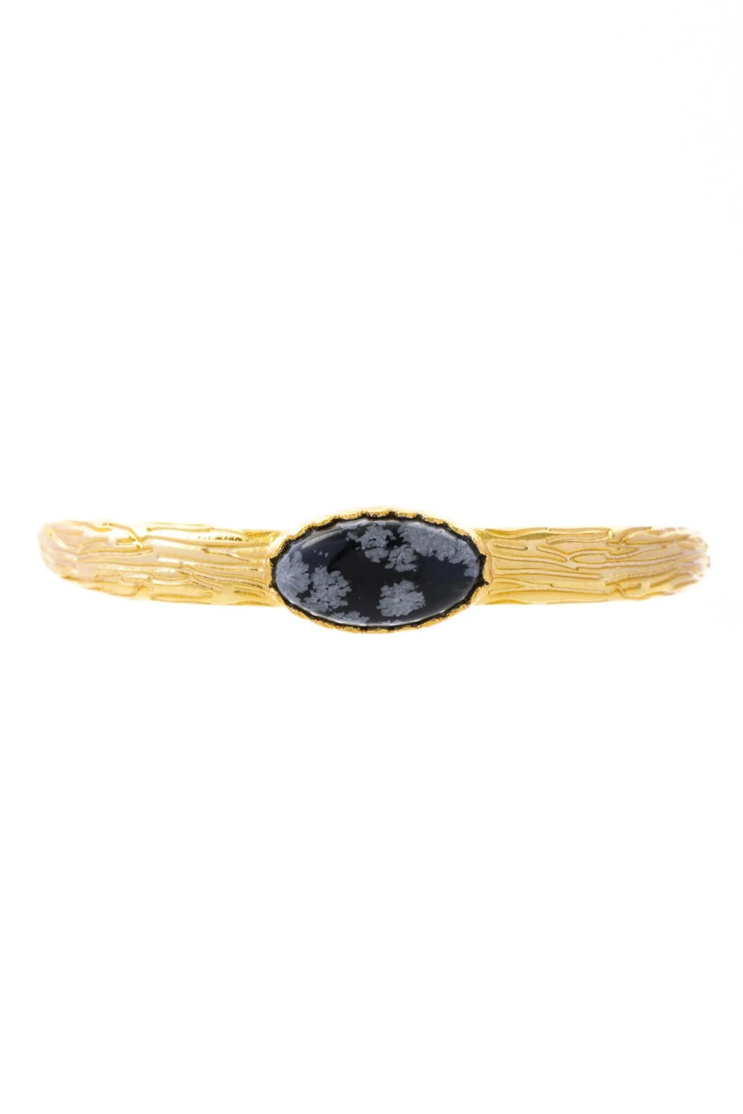 Gemstone Cuff Bracelet Black