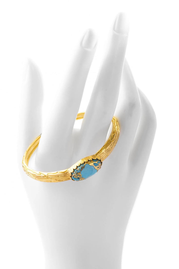 Gemstone Cuff Bracelet Turquoise