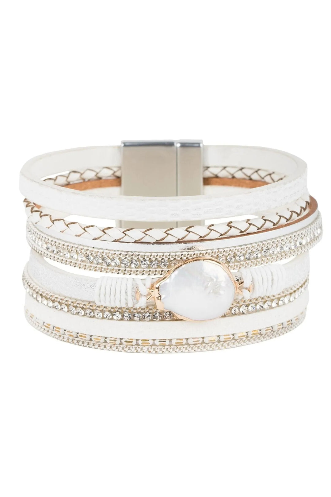 Santorini Pearl Bracelet White