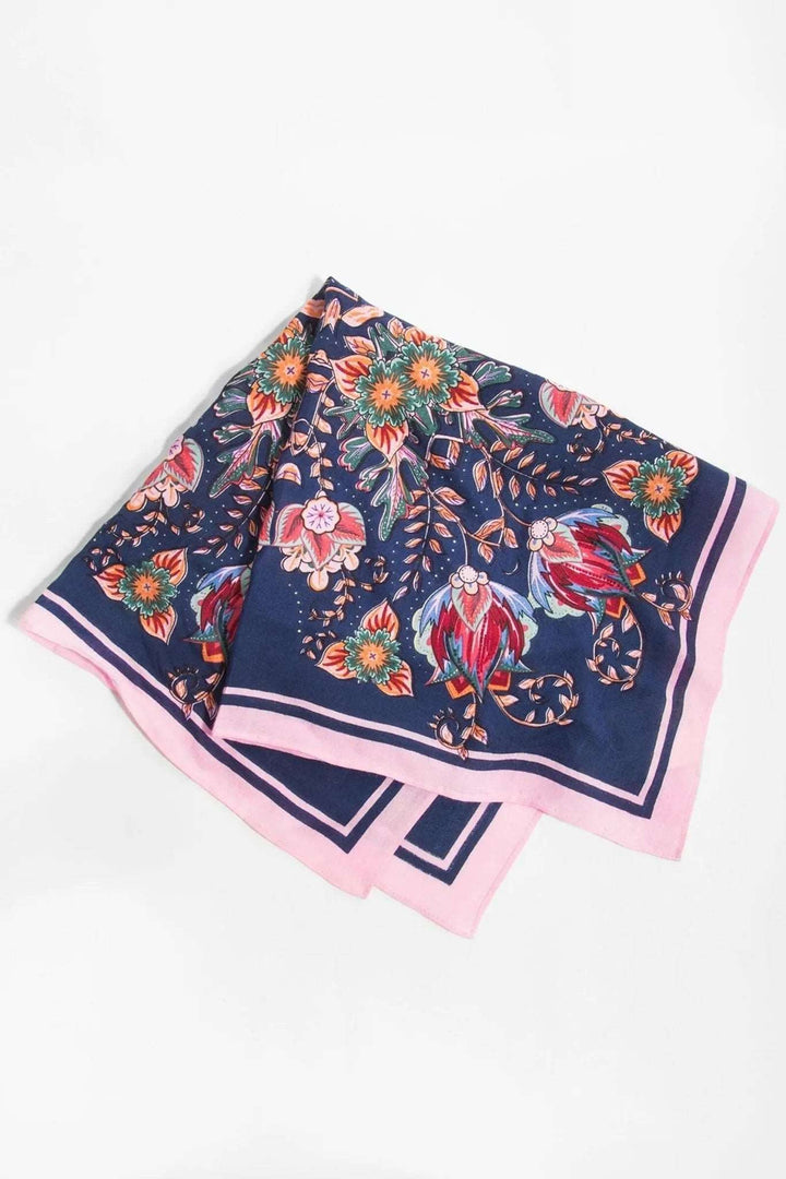 Blooming Lotus Bandana Navy