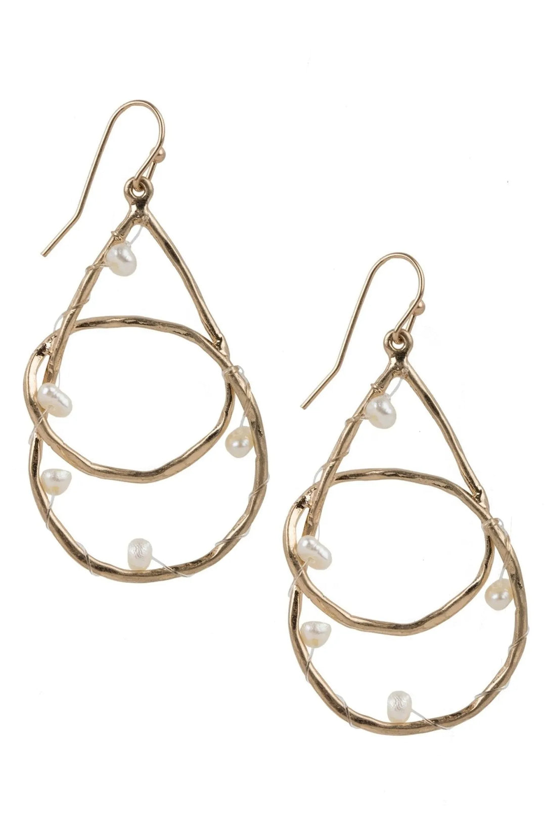 Helena Pearl Earring Gold
