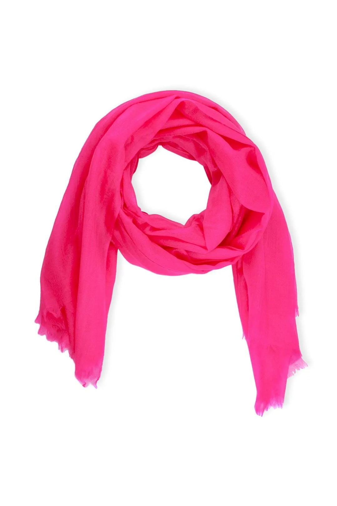 Delicate Solid Cashmere Scarf Deep Pink