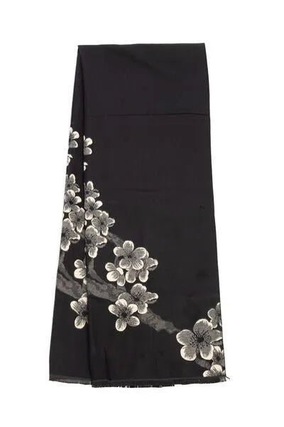 Reversible Cluster Garden Scarf Black