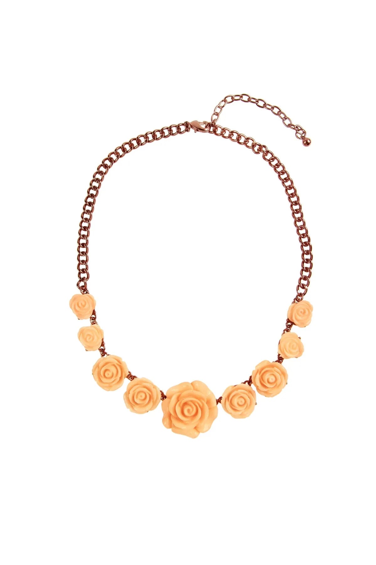 Rose gold flower necklace 2025 paparazzi