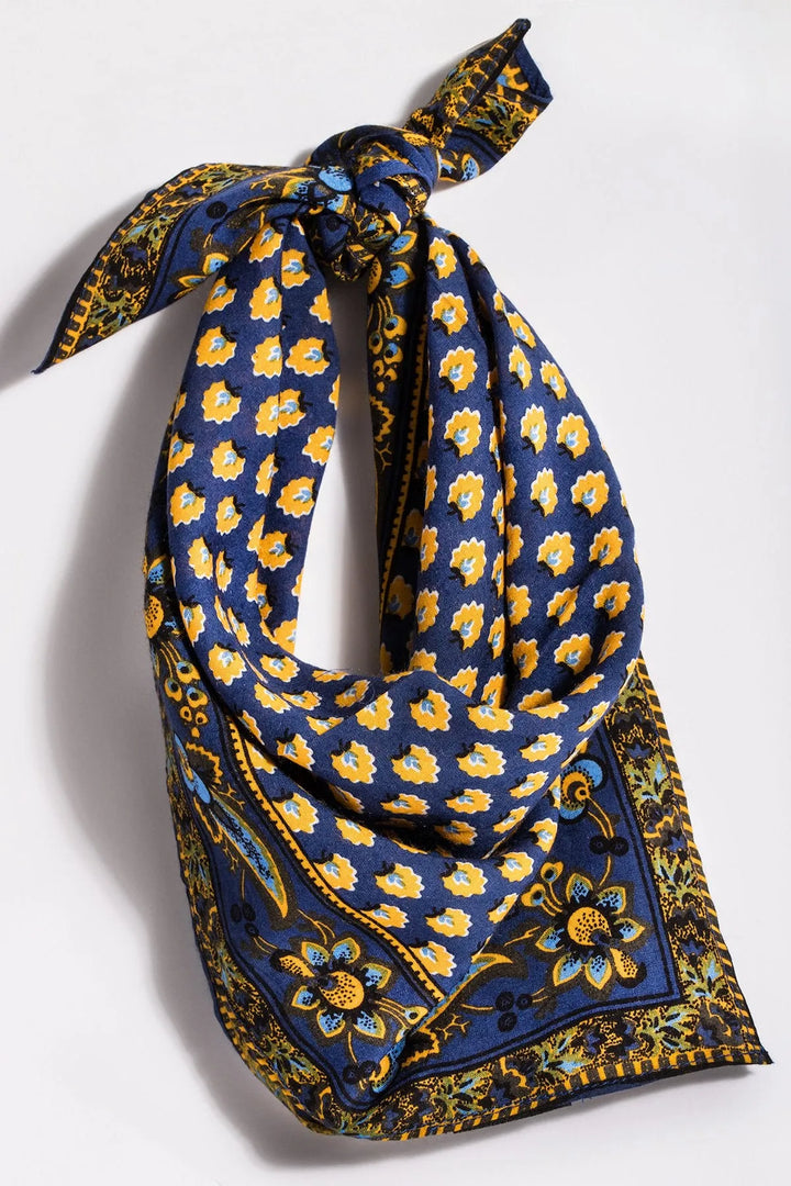 Kamala Cotton Bandana Corn Flower Blue