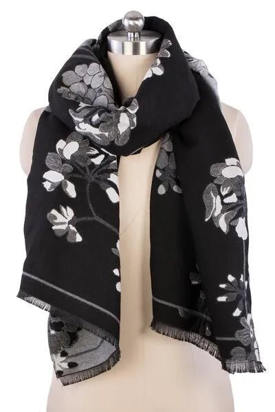 botanical print scarves & wraps