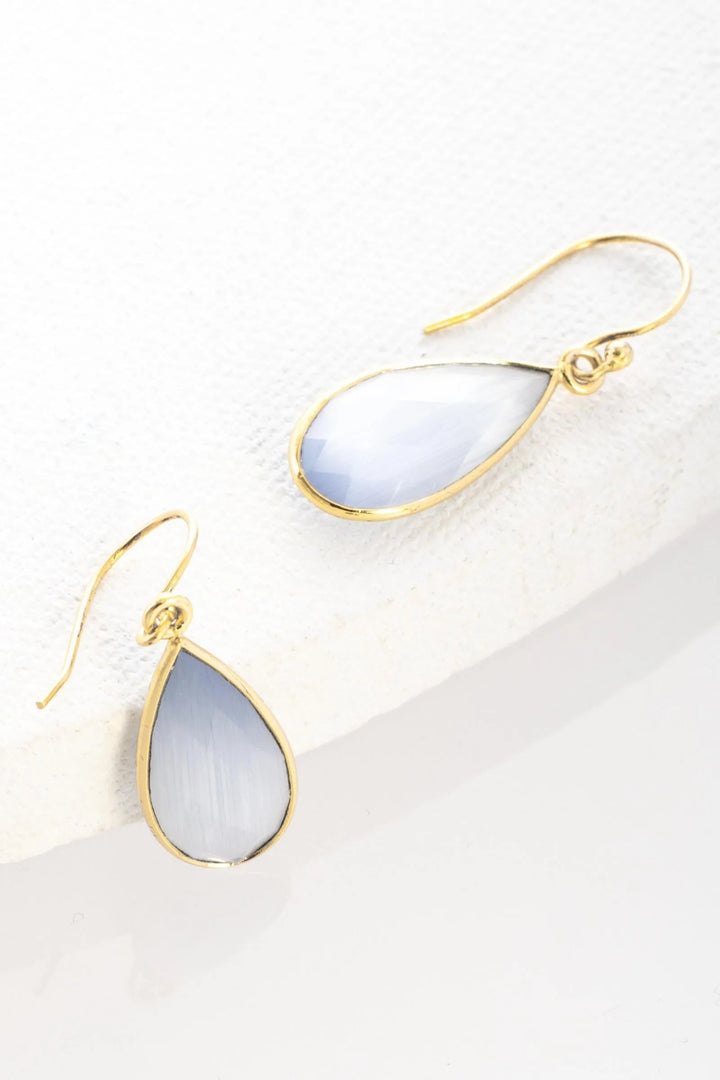 Single Drop Earring Alice Blue