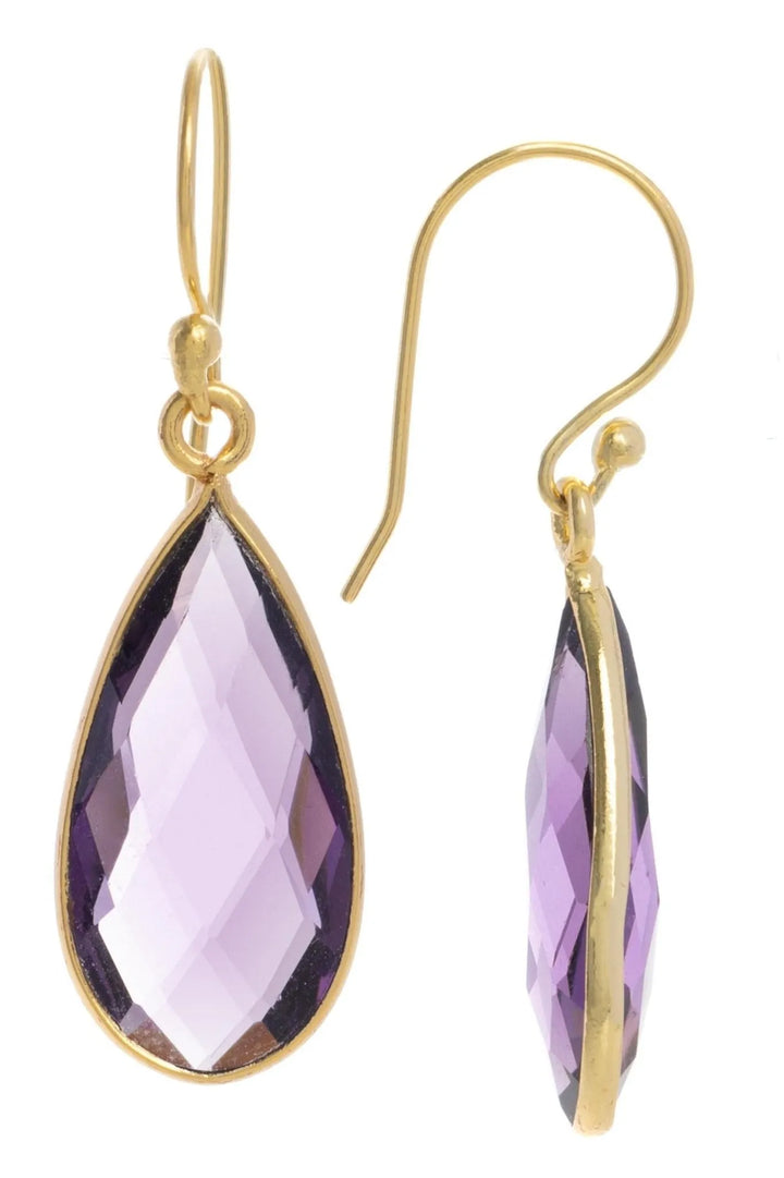 Single Drop Earring Medium Purple