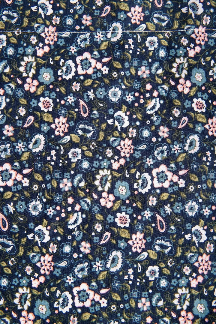 Navy Floral Bandana Navy