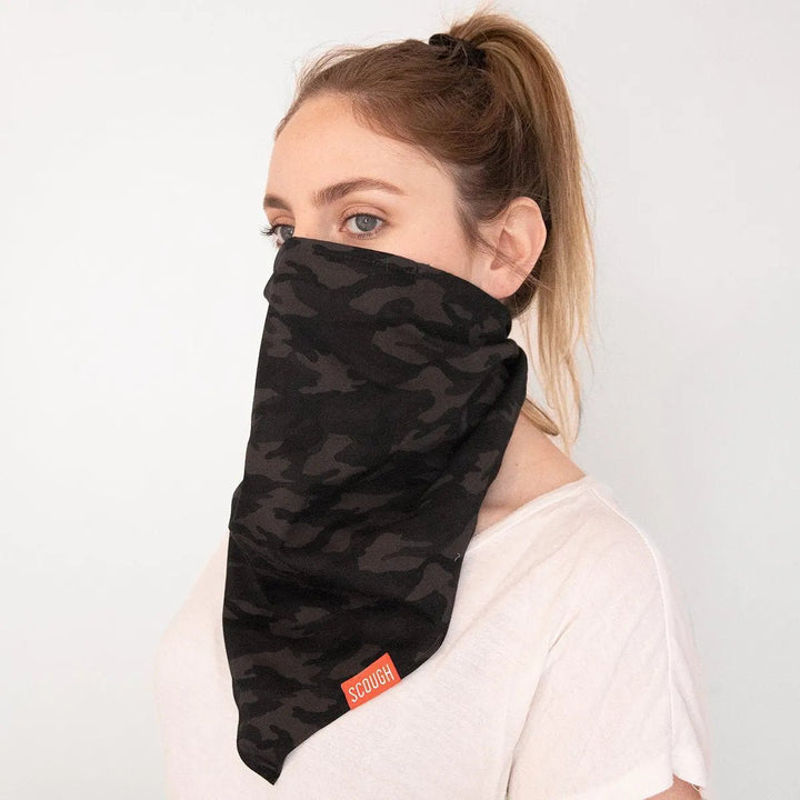 Scough Gray Bandana with Filter Black