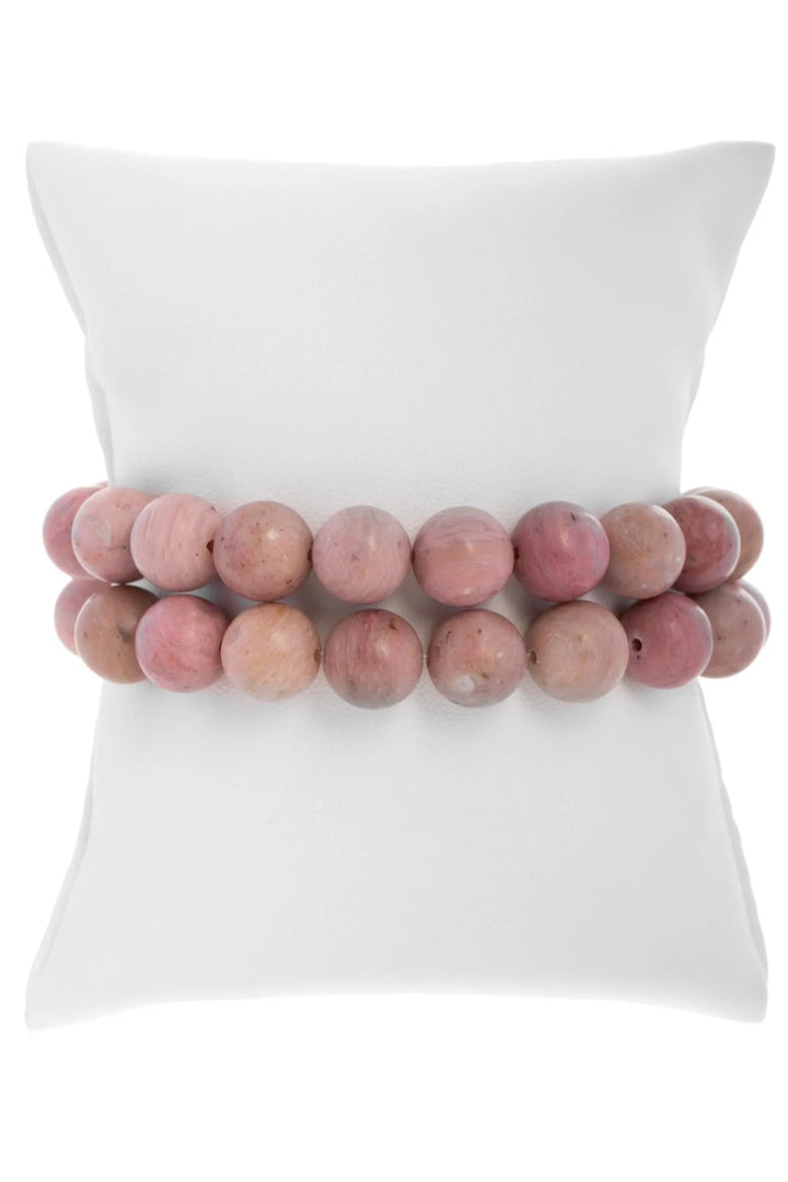 Eternity Stretch Bracelet Set Misty Rose