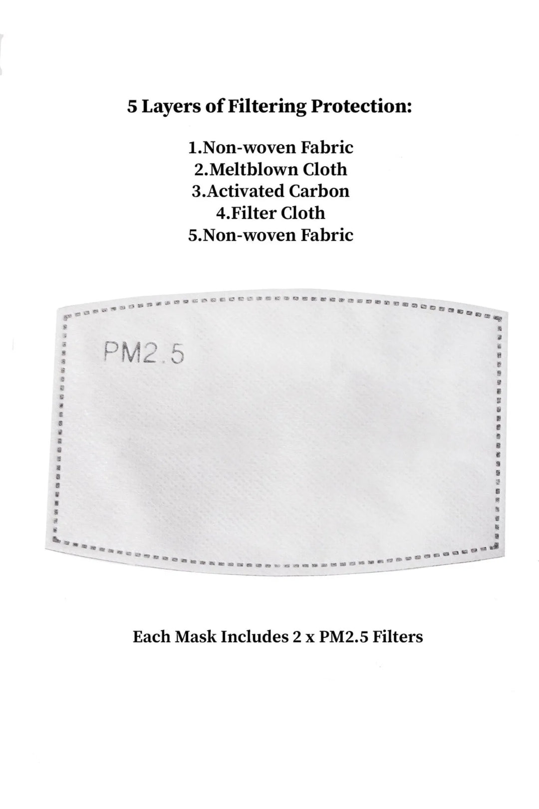 Adjustable Floral Face Mask with Two PM2.5 Filters - SAACHI