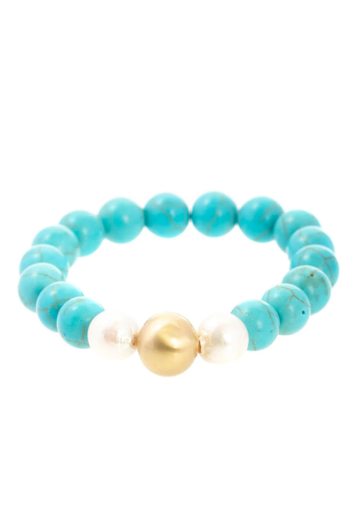 Eternity Stretch Bracelet Set Light Sky Blue